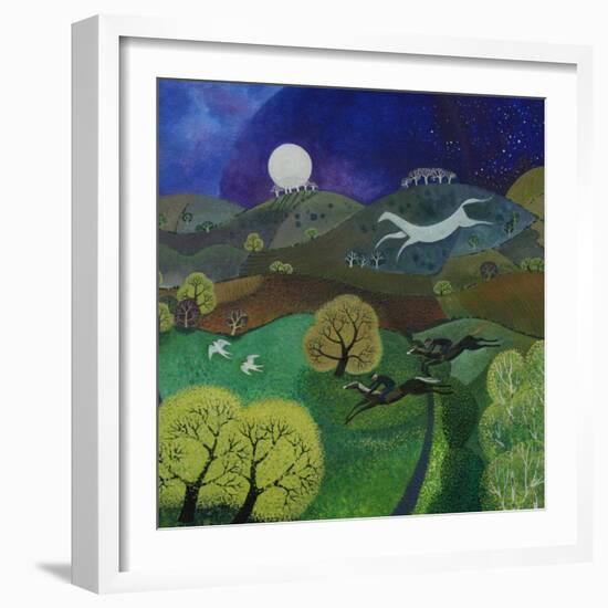 Chalk Horse Hill, 2010-Lisa Graa Jensen-Framed Giclee Print