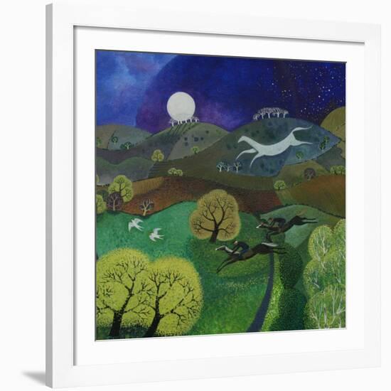 Chalk Horse Hill, 2010-Lisa Graa Jensen-Framed Giclee Print