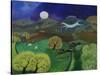 Chalk Horse Hill, 2010-Lisa Graa Jensen-Stretched Canvas