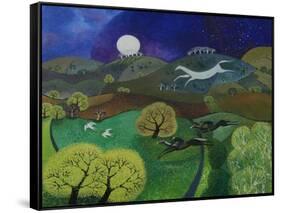 Chalk Horse Hill, 2010-Lisa Graa Jensen-Framed Stretched Canvas