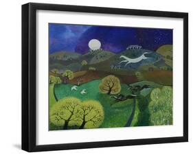 Chalk Horse Hill, 2010-Lisa Graa Jensen-Framed Giclee Print