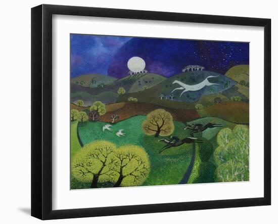 Chalk Horse Hill, 2010-Lisa Graa Jensen-Framed Giclee Print