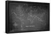 Chalk Map - World-Trends International-Framed Poster