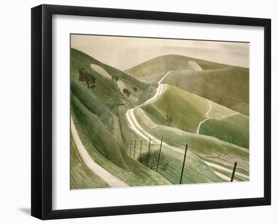 Chalk Paths-Eric Ravilious-Framed Giclee Print