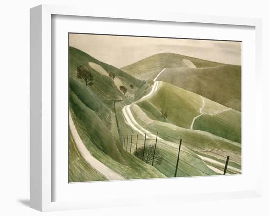 Chalk Paths-Eric Ravilious-Framed Giclee Print