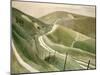 Chalk Paths-Eric Ravilious-Mounted Giclee Print