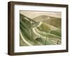 Chalk Paths-Eric Ravilious-Framed Premium Giclee Print