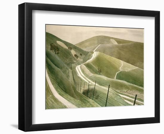 Chalk Paths-Eric Ravilious-Framed Premium Giclee Print