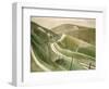 Chalk Paths-Eric Ravilious-Framed Premium Giclee Print