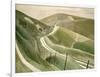 Chalk Paths-Eric Ravilious-Framed Giclee Print