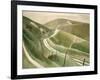 Chalk Paths-Eric Ravilious-Framed Giclee Print