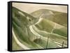 Chalk Paths-Eric Ravilious-Framed Stretched Canvas