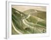 Chalk Paths-Eric Ravilious-Framed Giclee Print