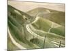 Chalk Paths-Eric Ravilious-Mounted Giclee Print