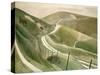 Chalk Paths-Eric Ravilious-Stretched Canvas