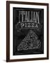 Chalk Pizza-bioraven-Framed Art Print