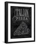 Chalk Pizza-bioraven-Framed Art Print