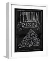 Chalk Pizza-bioraven-Framed Art Print