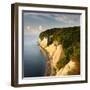 Chalk Rocks in the Morning Light, National Park Jasmund, Mecklenburg-West Pomerania-Andreas Vitting-Framed Photographic Print