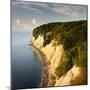 Chalk Rocks in the Morning Light, National Park Jasmund, Mecklenburg-West Pomerania-Andreas Vitting-Mounted Photographic Print