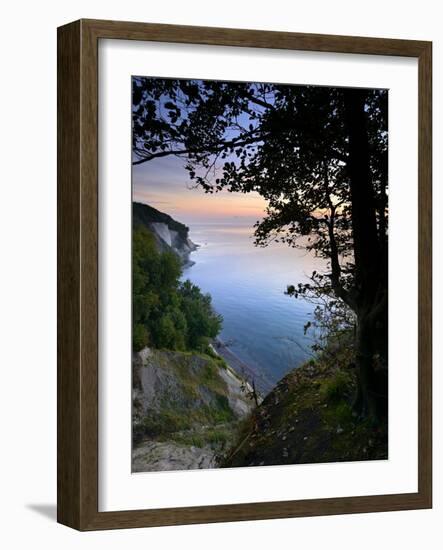 Chalk Rocks, Sunrise, National Park Jasmund, Island RŸgen, Mecklenburg-West Pomerania, Germany-Andreas Vitting-Framed Photographic Print