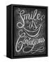 Chalk Smile-Dorothea Taylor-Framed Stretched Canvas