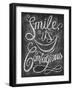 Chalk Smile-Dorothea Taylor-Framed Art Print