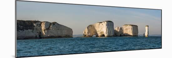 Chalk Stacks and Cliffs at Old Harry Rocks, Between Swanage and Purbeck, Dorset-Matthew Williams-Ellis-Mounted Photographic Print