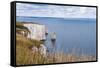 Chalk Stacks and Cliffs at Old Harry Rocks, Between Swanage and Purbeck, Dorset-Matthew Williams-Ellis-Framed Stretched Canvas