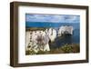 Chalk Stacks and Cliffs at Old Harry Rocks, Between Swanage and Purbeck, Dorset-Matthew Williams-Ellis-Framed Photographic Print