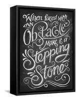 Chalk Stepping Stone-Dorothea Taylor-Framed Stretched Canvas