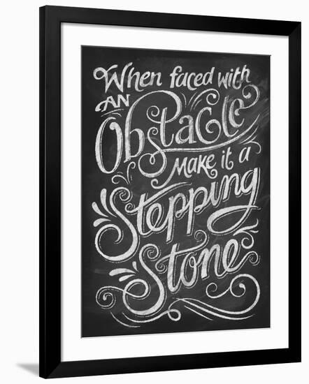 Chalk Stepping Stone-Dorothea Taylor-Framed Art Print