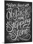 Chalk Stepping Stone-Dorothea Taylor-Mounted Art Print
