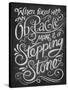 Chalk Stepping Stone-Dorothea Taylor-Stretched Canvas