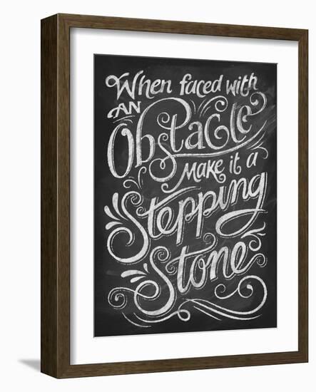 Chalk Stepping Stone-Dorothea Taylor-Framed Art Print