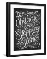 Chalk Stepping Stone-Dorothea Taylor-Framed Art Print