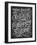 Chalk Stepping Stone-Dorothea Taylor-Framed Art Print