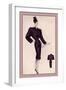 Chalk Stripe Suit-null-Framed Art Print