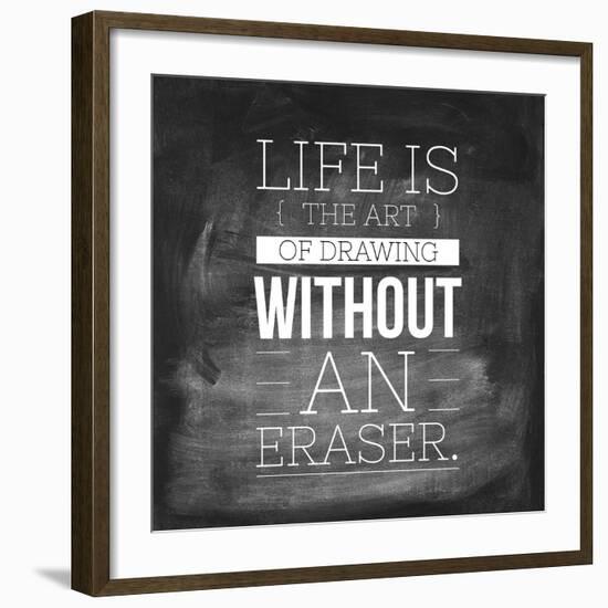 Chalk Type - Drawing Life-Stephanie Monahan-Framed Giclee Print