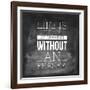 Chalk Type - Drawing Life-Stephanie Monahan-Framed Giclee Print