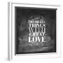 Chalk Type - Great Love-Stephanie Monahan-Framed Giclee Print