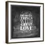 Chalk Type - Great Love-Stephanie Monahan-Framed Giclee Print