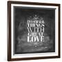 Chalk Type - Great Love-Stephanie Monahan-Framed Giclee Print