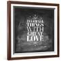 Chalk Type - Great Love-Stephanie Monahan-Framed Giclee Print