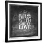 Chalk Type - Great Love-Stephanie Monahan-Framed Giclee Print