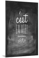 Chalk Type - La Vie-Stephanie Monahan-Mounted Giclee Print