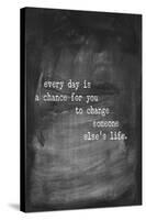 Chalk Type - Life-Stephanie Monahan-Stretched Canvas