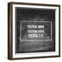 Chalk Type - Positivity-Stephanie Monahan-Framed Giclee Print