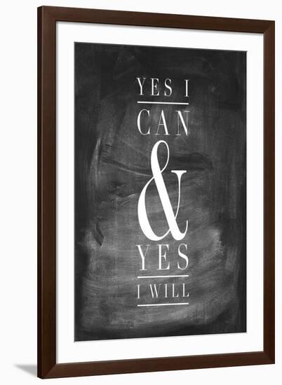 Chalk Type - Yes I Can-Stephanie Monahan-Framed Giclee Print