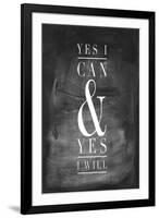Chalk Type - Yes I Can-Stephanie Monahan-Framed Giclee Print